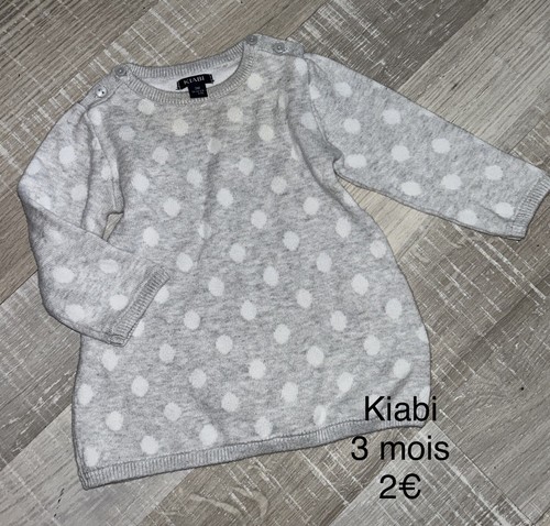 Kiabi mois fille robe pull - 3, :