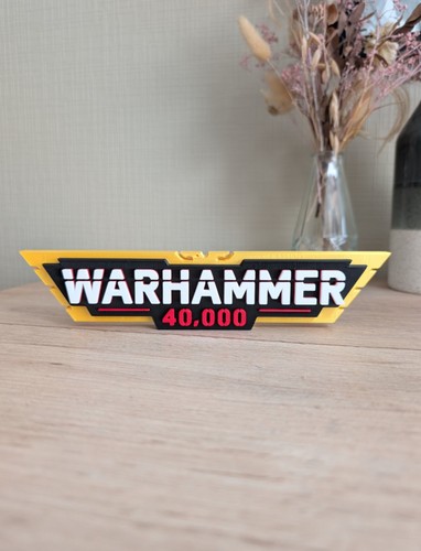 Plaque logo warhammer 40000 - logo,
