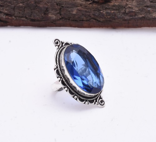 Bague handmade argent - en,