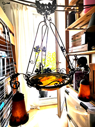 Rare suspension art déco - art,