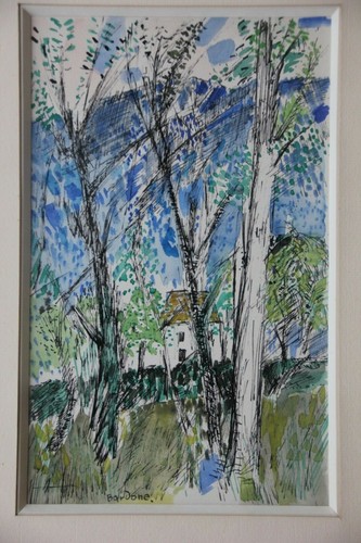 Guy bardone aquarelle - -, dessin
