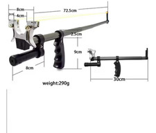 slingshot lazer rouge livré avec dix élastiques en latex