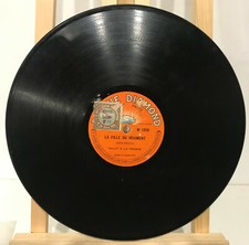 Ancien disque à saphir aiguille Pathé Diamond les noces de Jeannette
