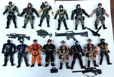 LOT 14 FIGURINES MILITAIRE SOLDAT AVEC ACCESSOIRES CHAP MEI FIGURE JOUET