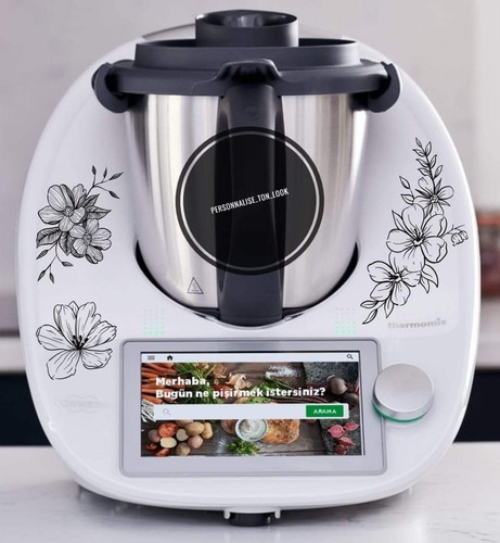 Stickers thermomix fleur - stickers,