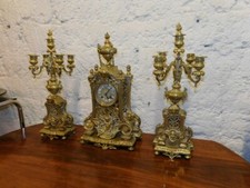 HORLOGE PENDULE EN BRONZE + 2