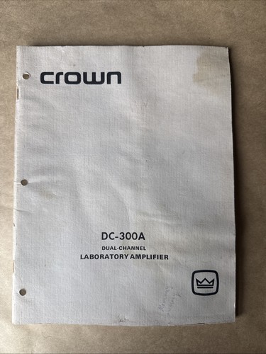 Crown dc300 laboratory - crown,