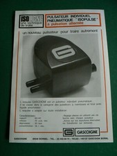  prospectus agricole : ISOLIGNE pulsateur logique a pulsation alternée GASCOIGNE