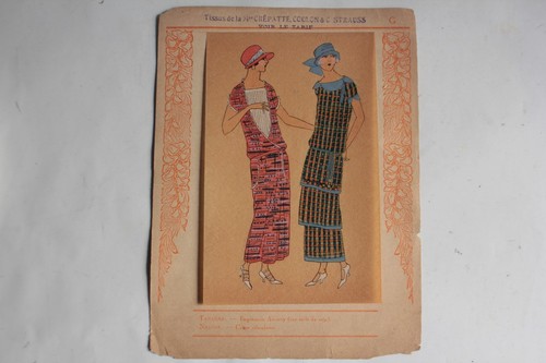 Estampe pochoir sur claque - estampe,