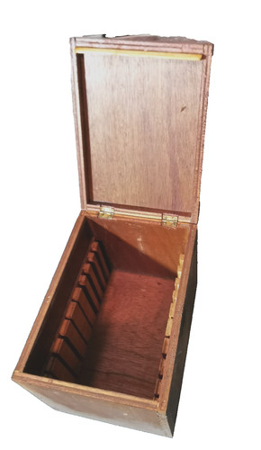 Boîte ancienne bois - boîte,