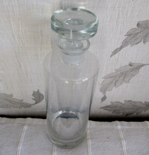 Grand flacon ancien verre