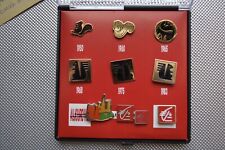 coffret de 7 pin's caisse d'épargne +3 année 90 ( très rare )