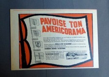 PUBLICITE ANCIENNE ADVERT CLIPPING 101017 PAVOISE AMERICORAMA ALSACIENNE BISCUIT