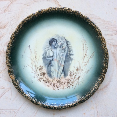 Ancienne assiette jean - ancienne, pouyat