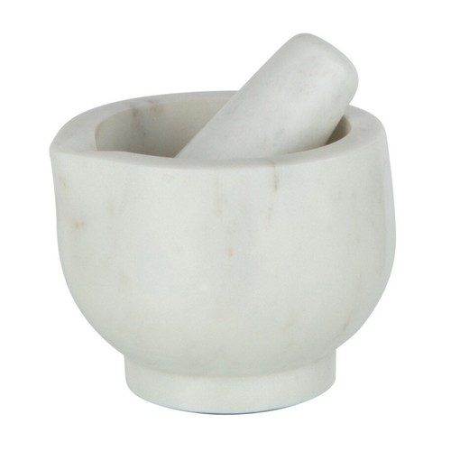 Mortier pilon en marbre - mortier,