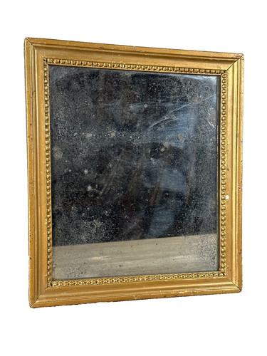 Miroir ancien bois doré - bois,