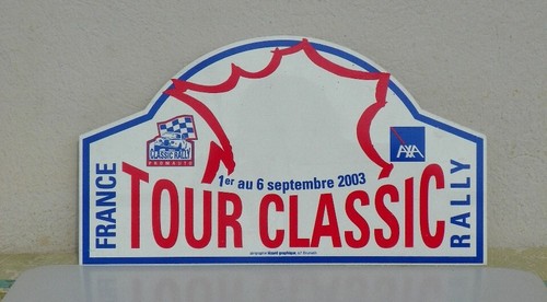 Plaque rallye tour classic - rallye,