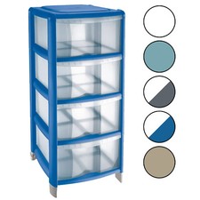 Commode Bambù 4 Tiroirs Pieds Et Roues Moderne Maison Bureau Fabriqué en Italie