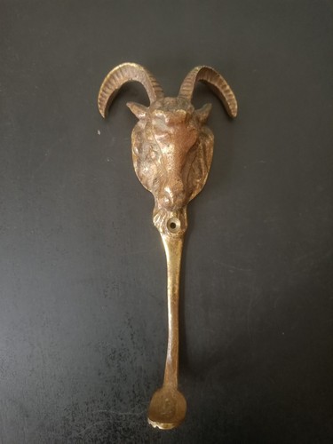 Tête bouc diable bronze xix - tête,