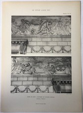 Paris : Hôtel de Salm - Bas-relief du pavillon central Photogravure de 1905
