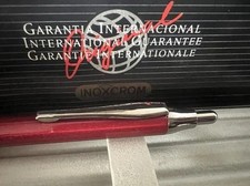 Stylo À Bille INOXCROM Laque Rouge Chromé À Bouton Écrit Étui Vintage