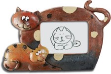 Cadre photo déco figurine statuette Chat et chaton - à poser - animal animaux