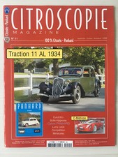 Revue   CITROSCOPIE   N°11  Citroen  Panhard  Traction 11 AL 1934  C-Métisse
