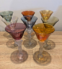 Lot de 9 verres colorés