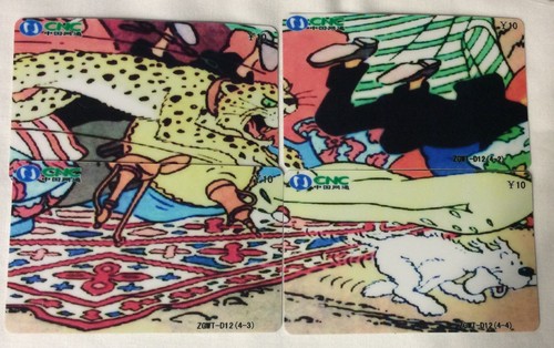 Tintin puzzle lot - tintin, telecartes