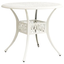 Table de Jardin Blanc 78x78x72