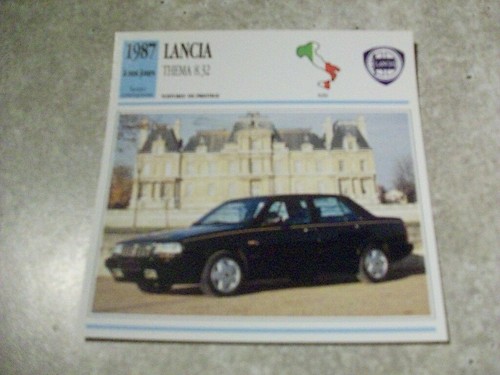 Carte fiche auto - fiche, lancia