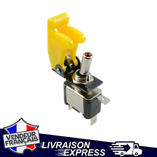 Interrupteur bascule jaune - interrupteur,