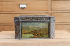 Ancienne Boite Tole Lithographiée Huntley palmers Reading London Box Tin