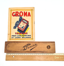 Ancien Plumier bois, regle