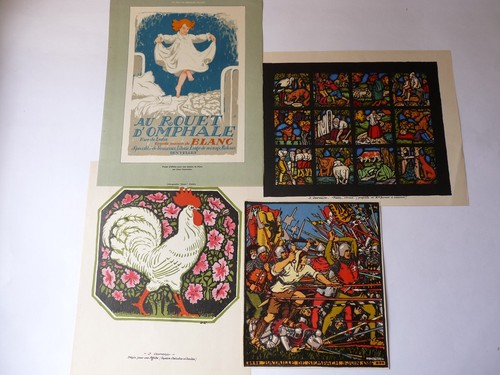 Quatre lithographies jules - lithographies,