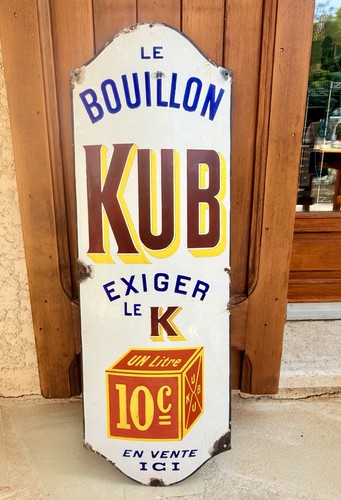 Plaque émaillée kub - plaque,