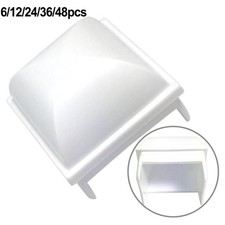 1 couvre poteau carré 5 pouces blanc PP pour clôture de piscine hors sol utili