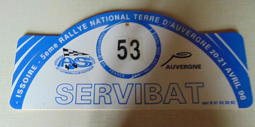 Plaque rallye è - rallye,