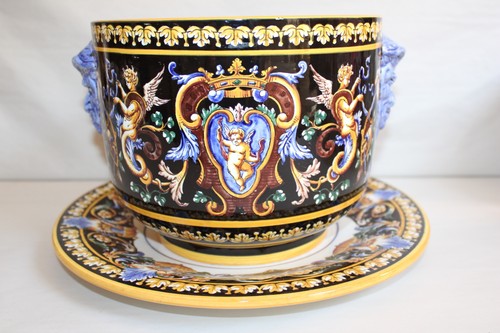 Cache pot assiette en - cache,