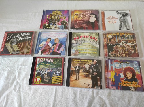 Lot musette accordéon - 10, cd