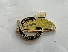 PIN'S SNCF TGV JAUNE SIFFLET