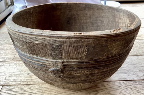 Ancienne grande coupe bois - ancienne,