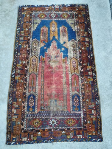 Ancien tapis prière - ancien,