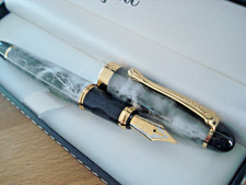 Stylo plume plaqué or - stylo,