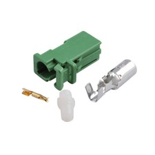 Avic connector female green - connector,