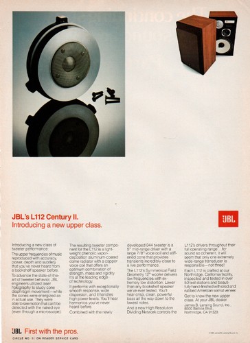 Jbl l112 century - jbl,