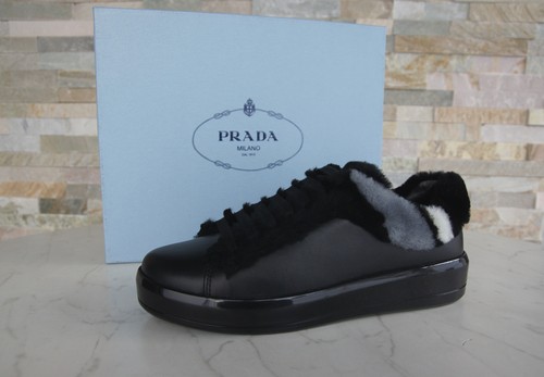 Prada baskets fourrure - 36,5,
