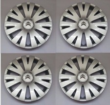 ORI SET 4X ENJOLIVEUR DE ROUE 15" CITROEN BERLINGO III 98136143VV ARGENTE TOP