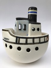 RARE sublime BATEAU CERAMIQUE vintage LISA LARSON GUSTAVSBERG SWEDEN K. STUDION