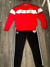 Jogging + veste Manchester United Adidas retro vintage 1984 Red Devils taille M